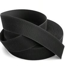 200cm Long 3cm Wide Black Hook-And-Loop, Self-Adhesive Hook And Loop Fastener For Clothing, Shoes, Sofa, Self-Sticking - Black - View 5