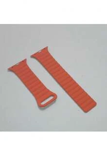 1 件男女通用硅胶磁性表带，兼容 ，薄硅胶磁性表带，兼容 42mm 38mm 40mm 41mm 44mm 45mm 46mm 49mm，时尚智能手表替换表带，兼容 系列 Ultra2、Ultra SE2、SE、10、9、8、7、6、5、4、3 - 巧克力棕 - 查看 3