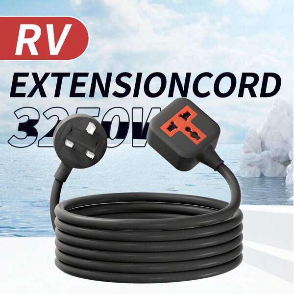 سلك تمديد الطاقة AUBIWE، مقاوم للتآكل والضغط، وليس من السهل تلفه، سلك تمديد متكامل بقدرة 3250 واط. باللونين الأسود والبرتقالي مع مقبس سلك تمديد مقاوم للتآكل، طول السلك (1/1.8/5/10/15/20 متر) مناسب للقوابس في بلدان مختلفة.