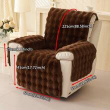 1 件加厚毛绒柔软舒适沙发套 - 宠物友好，可机洗椅套，适合单人躺椅/休闲沙发（例如），防滑，多种颜色可选，沙发保护套 - 彩色 - 查看 19