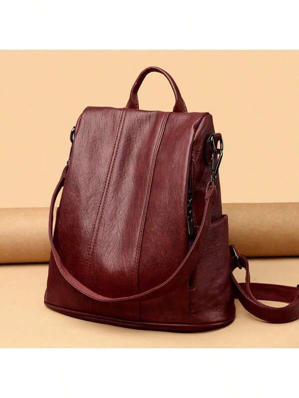 Women Backpack Purse PU Leather Anti-Theft Casual Shoulder Bag Fashion Ladies Satchel Bags