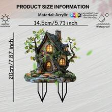 Early Xmas Magic Glowing Fairy Tree Banner|Museum-Grade Waterproof Fabric|Xmas Garden Enchantment|Bestie Tear-Jerker Gift (Boho Crystal) - Multicolor - View 3