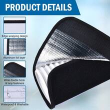 Cubierta para manguera de aire acondicionado, cubierta para conducto de ventilación de CA, funda aislante, funda aislante para manguera de aire acondicionado portátil, tamaño 152 x 56 cm - 152*56cm - Ver 3