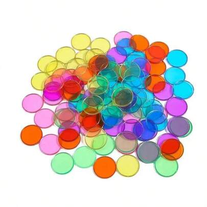 1 Magnetic Game Board + 100 Game Pieces (Random Colors), Educational Physics Experiment Set, Novelty Science Toy, Suitable For Large Group Games, Family Game Night, Singles Party, Classroom Fun Learning, Counting And Sorting Games, Game Carnival, Unique Game Set, Perfect For Halloween And Christmas.