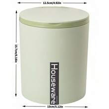 1 pieza Basurero de escritorio con tapa abatible, Papelera de almacenamiento para oficina, Apto para baño, cocina, bote de basura del inodoro