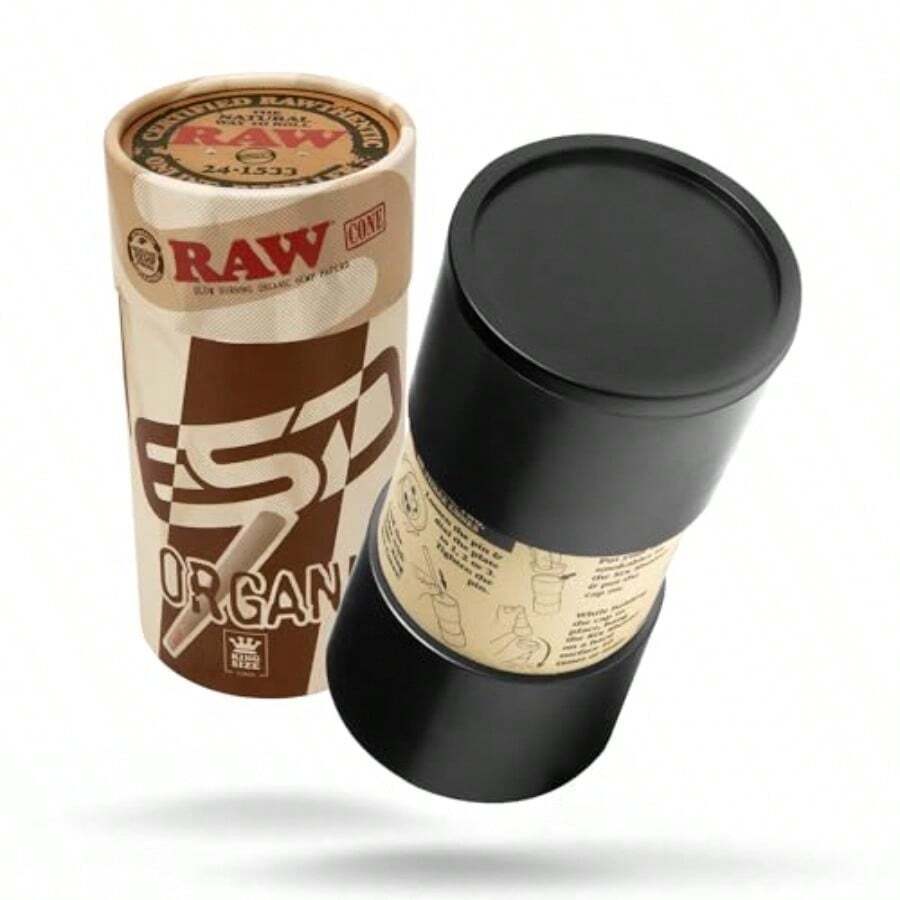 RAW Six Shooter For King Size + RAW Organic King Size Cones 100 Pack - như hình ảnh - Xem 1