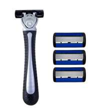 Razors, Manual Shaving Razors, 6-Layres Blade Razors, Replacement Razor Blades, Hair Care Tools, Traditional Razors For Smooth Shaving Travel