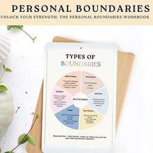 Personal Boundaries Workbook & DBT Therapy Notebook – Guided Worksheets For Anxiety, Social Skills & Emotional Regulation | Mental Health Journal For Therapists, Clients & Office Decor - A5 - View 4
