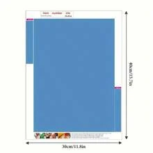 1 pieza Kit de pintura de diamantes DIY, paisaje de río y cabaña, decoración de pared para el hogar, bordado de diamantes de taladro completo, disponible en varios tamaños