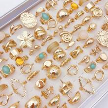 20 件时尚闪亮蝴蝶蛇花戒指套装，男女混搭风格时尚镶嵌水钻首饰，适合搭配日常服装派对装饰