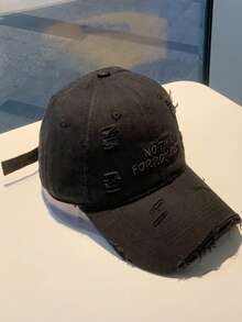 返校时尚男女情侣棒球帽，刺绣，做旧，街头风，超大宽檐，软帽冠，太阳帽， - 彩色 - 查看 10