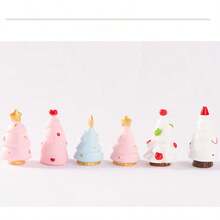 1件/5件/10件 2025新品！迷你圣诞树装饰——微景观装饰，雪景部件。桌面微缩模型，蛋糕道具。圣诞装饰，节日微缩模型，2025必备！ - 彩色 - 查看 4