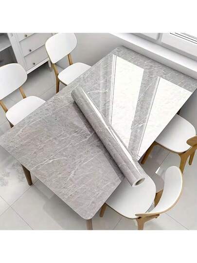 Roll Of Blauw Marble Vinyl Wallpaper Goud Pattern|PVC|Easy To Paste, Detachable Kitchen Bathroom ation|Home ation|Stylish Appearance Home Renovation, Wand ation Paper Stickers view 6