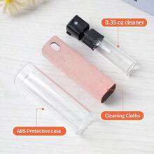 1 pièce Kit de nettoyage d'écran 3-en-1 Nettoyant pour écran tactile avec flacon, outil et chiffon microfibre pour accessoires d'écran de mobile/ordinateur portable/tablette/TV/moniteur/voiture, cuisine