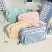 New Transparent Pencil Case, Large Capacity Simple And Beautiful Pencil Case, Creative Multifunctional Stationery Bag For Middle School Students,Back To School