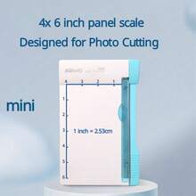 Máy cắt giấy chính xác 6 inch có thanh dẫn hướng dạng lưới - Lưỡi dao chém hạng nặng dùng để làm đồ thủ công, sổ lưu niệm, ảnh & bìa cứng | Dụng cụ cắt cầm tay dành cho người đam mê tự làm tại nhà và văn phòng - trắng - Xem 12