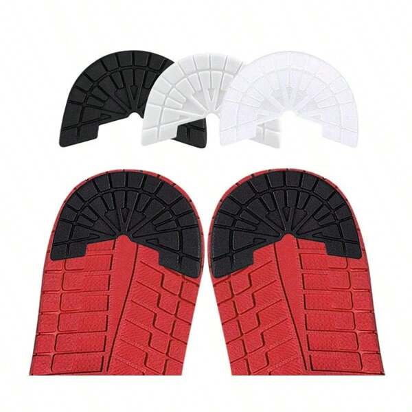 1 Paar Rutschfeste Gummi-Sohlen-Aufkleber mit verstärkter Sohle, verschleißfest, selbstklebend rutschfeste Aufkleber für Sportschuh-Absätze, unsichtbar und bequem, fest haftend für Outdoor-Party, Büro, Strand, Hochzeit, Fitnessstudio, Uni, Urlaub, ganzjährig verwendbar