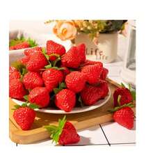 10 szt. Sztuczne truskawki Owoce Sztuczne owoce do dekoracji stołu domowego Impreza Fotografia Prop Dekoracja świąteczna na Dzień Świętowania