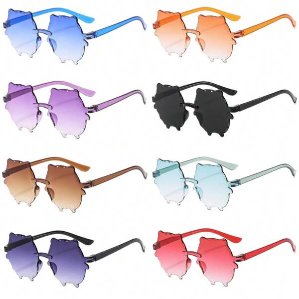 1pc Vivid Cat Party Glasses - Eye-Catching Photo Booth Props For Birthdays, Bachelorette Parties & Beach Parties, Fashion Travel & Summer Accessories, Holiday Photo Props (Random Colors)