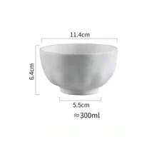 1 pieza Cuenco cerámico mate cocido a alta temperatura, duradero, fácil de limpiar, con un acabado rústico en color negro clásico, con aspecto elegante y espacioso, antideslizante: el acabado mate aumenta la fricción para evitar resbalones al sostenerlo, talla grande seguro de usar