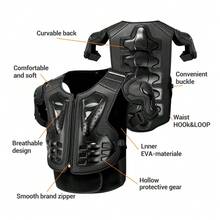 Traje de armadura de motocicleta para mujer, equipo de protección para ciclismo y motociclismo que incluye protecciones para codos, rodillas, espalda y pecho. Accesorios de protección para motocross y deportes al aire libre. Regalo para conductores - Multicolor - Ver 4