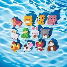 12 pz/10 pz Calamite per frigorifero, adesivi magnetici morbidi in gomma realizzati in PVC, 3D stereoscopici e durevoli, non sbiadenti. Adatti per appendere note, promemoria, decorazioni fotografiche sul frigorifero, adesivi per l'educazione precoce, ecc.