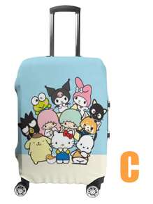 Funda protectora y cubierta antipolvo para maleta, Funda protectora para maleta de tamaño completo de SANRIO, esencial para viajes diarios al air y vacaciones, Funda de equipaje reforzada para viajes de verano, Cubierta antipolvo para maleta, regalo pequeño para fiestas, esencial para la protección del equipaje de los estudiantes durante la temporada de regreso a clases
