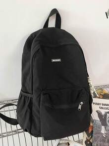 Minimalist Solid Color Multipocket Backpack, Versatile Large Capacity Bag For School, Travel, Vacation, Back To School Season - Multicolor - View 7