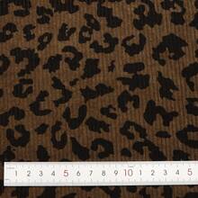 59x19.69inch Soft Leopard Print Elastic Corduroy Fabric - Machine Washable Polyester, Ideal For Pillow Covers, Couch Covers, DIY Handmade Crafts, DIY Craft Fabric | Playful Print Design | Polyester Fabric - Multicolor - View 5