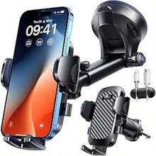 1Pc 360° Rotatable Universal Phone Holder - Adjustable Air Vent Mount For Secure Grip & Safe Driving