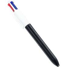 4in1 Retractable Ballpoint Pens 4 Colors Shuttle Pens Multicoloured Pens Office School Supplies For Smooth WritingPlastic - Black - View 2