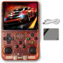 Byteuni R36S Retro Handheld Game Console With 3.5-Inch IPS Screen Retro Handheld Video Games Consoles Built-In 20k+ Classic Games Open Source Linux System Portable Style Hand Held System Pocket Video Player