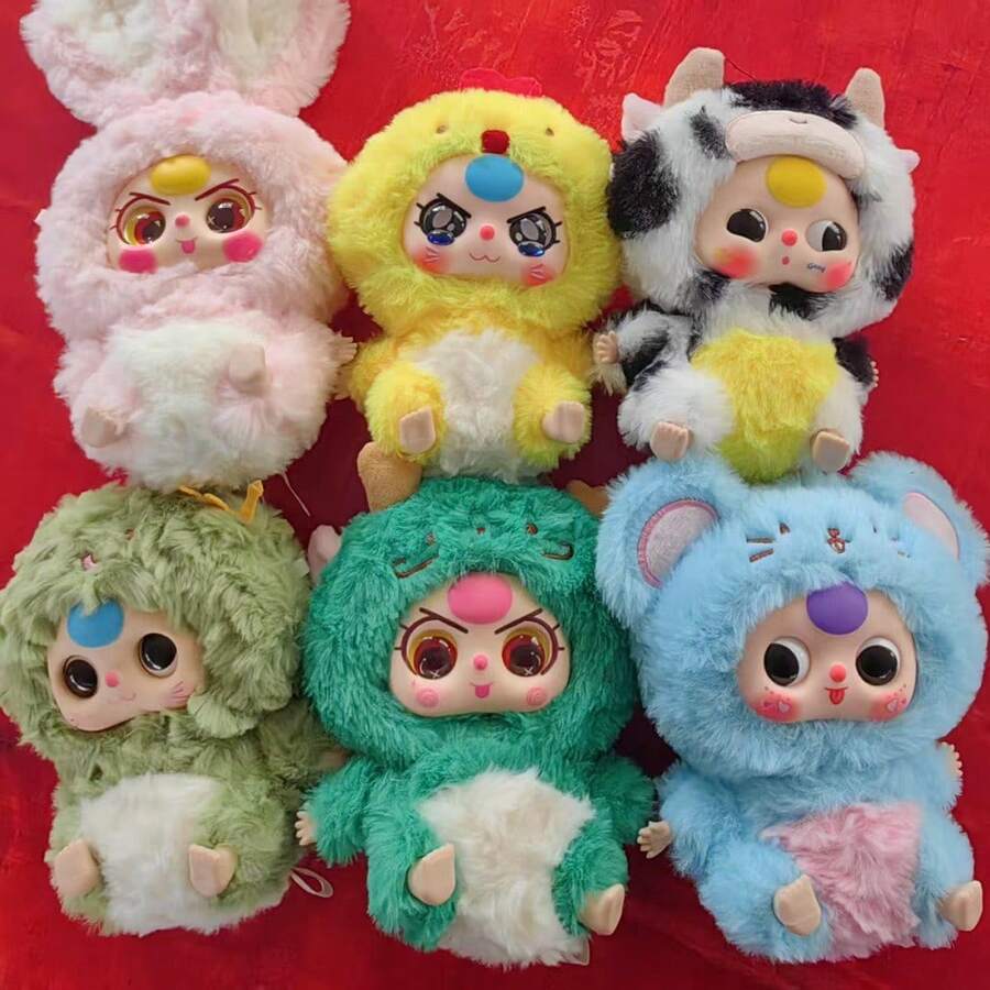 十二生肖系列盲盒收藏品乙烯基公仔、装饰配件 - 彩色 - 查看 1