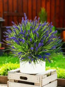 5pcs Artificial Plant Flower Outdoor Decoration, UV-Resistant Fake Greenery For Outdoor Home Decor, Balcony, Porch, Window Sill, Yard, Suitable For Weddings, Birthdays, Gifts, High-Quality Anti-Oxidation Realistic Artificial Flowers, Home Decoration