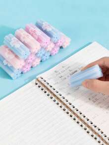 1pc Square Sakura Eraser, Student Sketch Art Eraser, Office Drawing