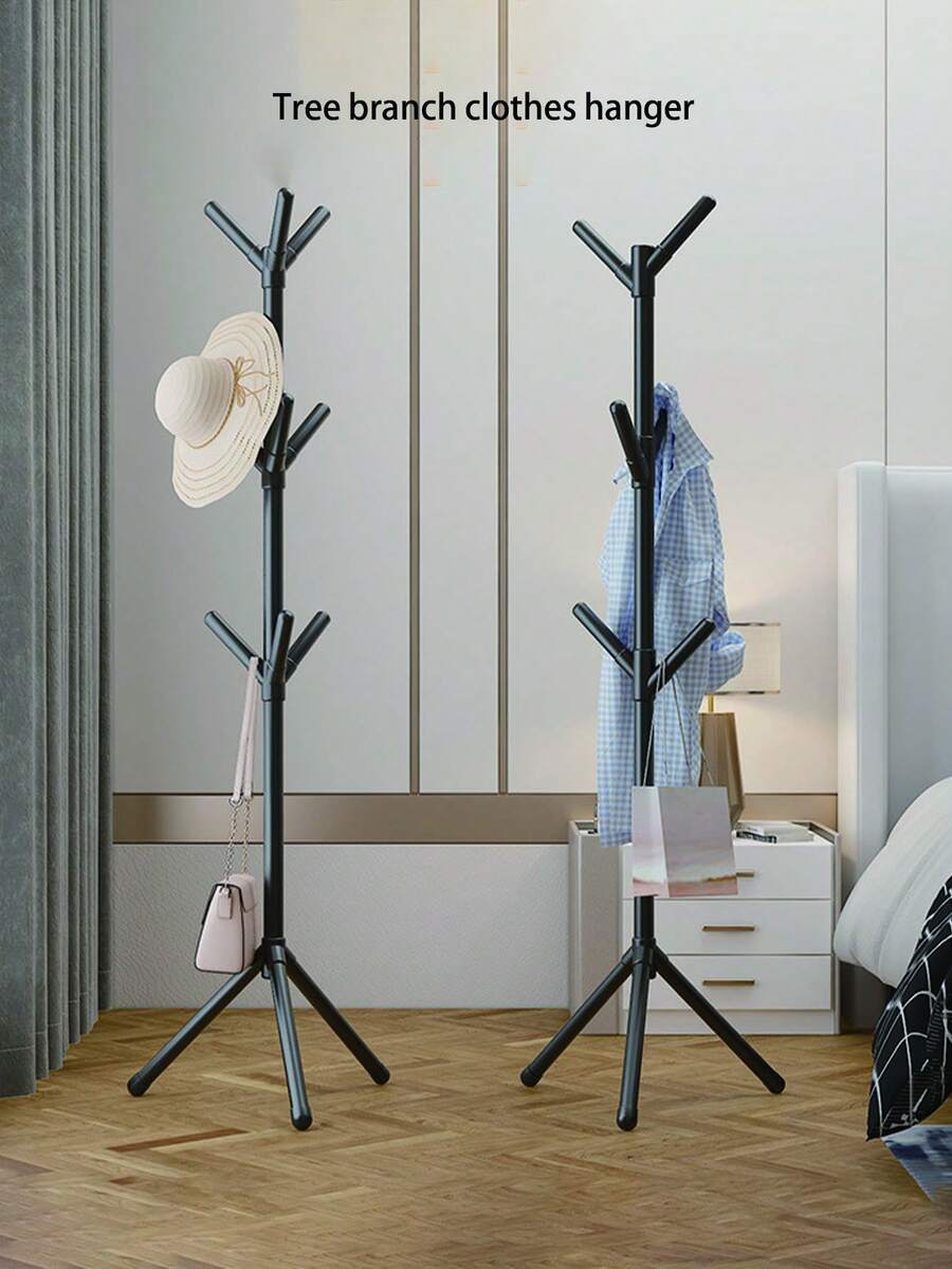 1 pieza Perchero de pie de 3 niveles, diseño minimalista y moderno, apto para dormitorio, hogar y oficina - Multicolor - Ver 1