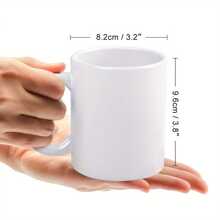 Taza de café de 11 onzas con logo de Blueberry Farms diseñada con bayas y flores