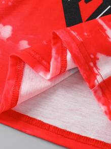 2pcs/Set Toddler Boys Casual Outdoor Soft Milk Silk Letter Print Short Sleeve T-Shirt And Shorts Set, Summer