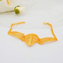 Dubai Gold Jewelry Set, African Bride Wedding Jewelry Set, Nigeria Necklace Bracelet Earrings Ring Jewelry - BJ1059 - View 6