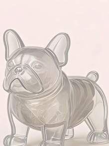1pc Transparent Cute Dog Hair Storage Hanging Decor, Pet Hair Collection Box For Golden Retriever Schnauzer Hair Keychains