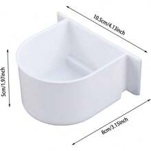 2Pcs Bird Food Bowl, Small Bowls For Cage, Bowl Food Tray Sturdy For Conures Budgie Feeding And Watering Rabbits, Hamsters And Other Small Animals, Bird Cage Feeder,Pink White.