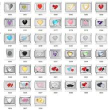 100 Pieces DIY Stainless Steel Bracelet 5/108/18/30/36 Pieces Random Italian Style Bracelet Sets, Multiple Pendants Piercing Tools, 9 Mm Modular Pendant Bracelet Link Handcrafted DIY Jewelry / Factory Direct - Multicolor - View 5