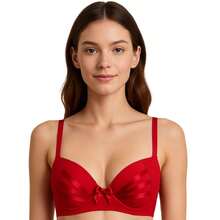 Kit 3 Sutiãs Bojo Rendado Lingerie Sensual Feminina Adulto - Multicolorido - Visão 2