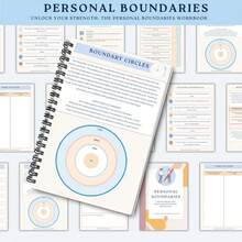 Personal Boundaries Workbook & DBT Therapy Notebook – Guided Worksheets For Anxiety, Social Skills & Emotional Regulation | Mental Health Journal For Therapists, Clients & Office Decor - A5 - View 6