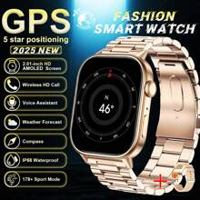 GUHUAVMI GPS Outdoor Sport Smartwatch For Men Women, Dual Frequency GPS Positioning, Wireless Calling/Dial, Info Push, 2.01inch Display, Fitness Tracker, Heart Rate, Sleep Monitoring Smartwatch, GPS Path Track, Compass, IP68 Waterproof, 420mAh Battery Watch Compatible With Android IOS