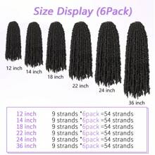 Karida 长款编织假发，复古蝴蝶辫合成假发，女神编织假发，柔软编织假发，女士卷发合成假发