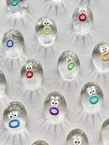 2/6/12/18/40个迷你可爱捏捏球，弹性粘手派对小礼物，礼品袋填充物，生日礼物，宝箱填充物，生日派对减压玩具，礼品袋填充物，皮纳塔填充物，礼品袋填充物，多种款式和颜色可选 - 彩色 - 查看 8