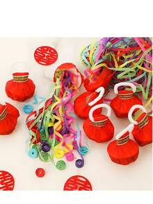 5/10 Stücke bunte, handgeworfene Bänder, Hochzeitsgirlanden zum Versprühen von Konfetti, geeignet für Geburtstage, Hochzeiten, Themenpartys, Fotoprops