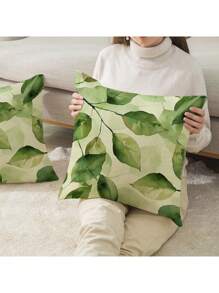 1 Stück/2 Stück floraler dekorativer Kissenbezug, mehrere Blumenmuster, 4 Größen erhältlich, angenehmer Leinenstoff, ohne Füllung, geeignet für Heimdekoration, Wohnzimmer, Zierkissen, Kissenbezug, Sofadekoration, Polsterbezug, weiche Auflage