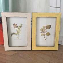1pc Photo Frames, Rustic Wooden Picture Frames, Vintage 5-Inch Photo Holder, Farmhouse Style Wall Decor, Distressed Finish For Home & Office Display, Home Decor Gifts Birthday Graduation - Như đã trình bày - Xem 9